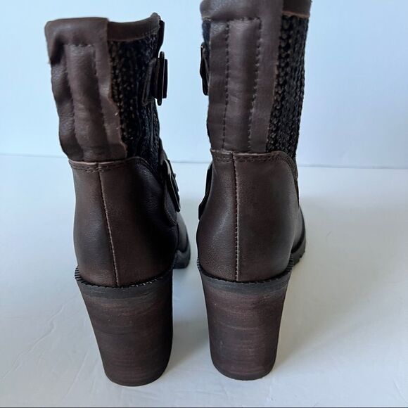 Chinese Laundry Women's Brown Chunky Heel Leafy Boot Size 7 1/2 - Picture 7 of 9